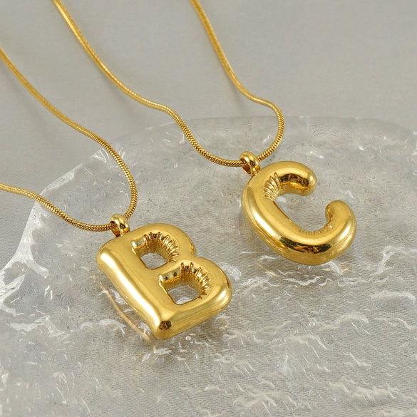 Wholesale Fashion Stainless Steel And Titanium Steel Letter Snake Bone Chain Necklace With Polishing Treatment