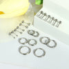 Wholesale Fashion Stainless Steel Geometric Pattern Electroplated Earrings