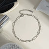 Wholesale Fashion Stainless Steel Goldplated Nonfading Geometric Anklets For Women