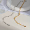 Wholesale Fashion Stainless Steel Goldplated Nonfading Geometric Anklets For Women