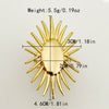 Wholesale Fashion Stainless Steel Goldplated Sunflower Rings For Women With Cut Out Design