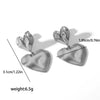 Wholesale Fashion Stainless Steel Heart Earrings