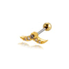 Wholesale Fashion Stainless Steel Heart Shape Electroplated Ear Studs
