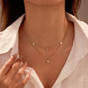 Wholesale Fashion Stainless Steel Heart Shape Electroplated Women's Necklace