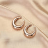 Wholesale Fashion Stainless Steel 18K Gold Plated Geometric Ushaped Women's Ring Earrings