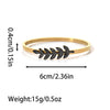 Wholesale Fashion Stainless Steel 18K Goldplated Rhinestone Infinite Symbol Fourleaf Clover Geometric Bracelet Jewelry
