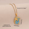 Wholesale Fashion Stainless Steel Multicolor Oil Drop Insect Pattern Butterfly Pendant Necklace For Office Ladies