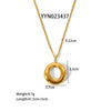 Wholesale Fashion Stainless Steel Necklace With Heart Shaped Love Pendant Light Luxury Style Pvd Furnace Real Gold Electroplated For Women