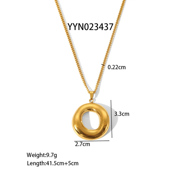 Wholesale Fashion Stainless Steel Necklace With Heart Shaped Love Pendant Light Luxury Style Pvd Furnace Real Gold Electroplated For Women