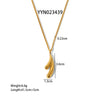 Wholesale Fashion Stainless Steel Necklace With Heart Shaped Love Pendant Light Luxury Style Pvd Furnace Real Gold Electroplated For Women