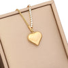 Wholesale Fashion Stainless Steel Necklace With Multi Color Oil Drop Heart Shaped Pendant And Temperament Clavicle Chain