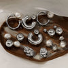 Wholesale Fashion Stainless Steel Pearl Earrings With Geometric Design And Electroplating For Women