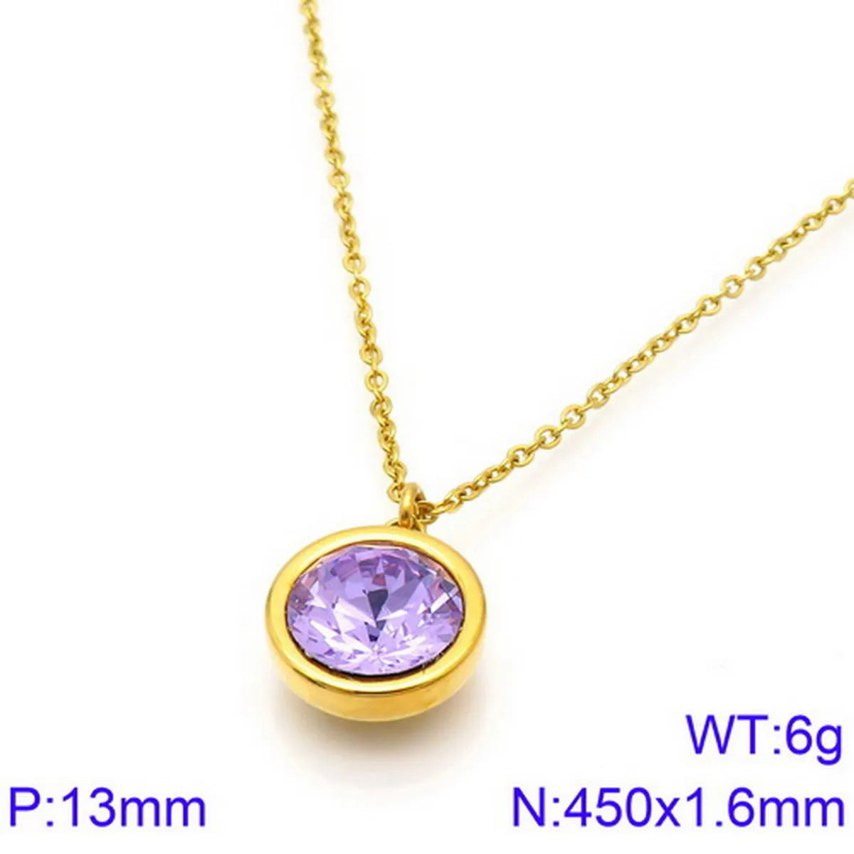 Titanium Steel 18K Gold Plated Korean Style Plating Animal Necklace