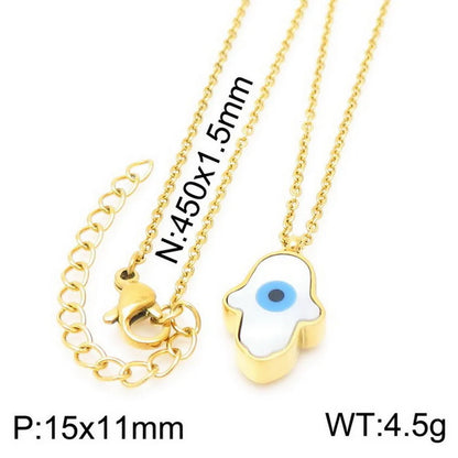 Titanium Steel 18K Gold Plated Korean Style Plating Animal Necklace