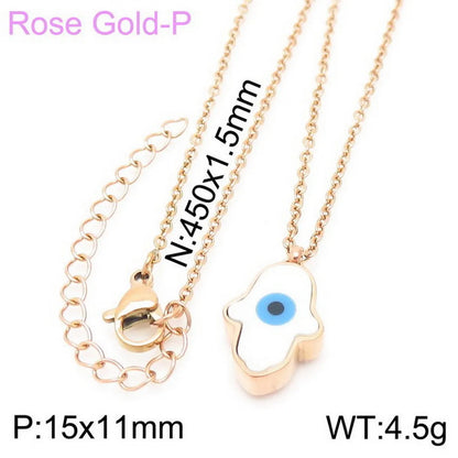 Titanium Steel 18K Gold Plated Korean Style Plating Animal Necklace