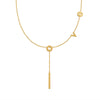 Wholesale Fashion Titanium Steel Electroplated 18K Gold Love Letter Pendant Clavicle Necklace For Women