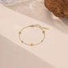 Wholesale Fashion Trend Roman Bracelet For Women Titanium Steel Electroplated With Letter Number Text Patterns
