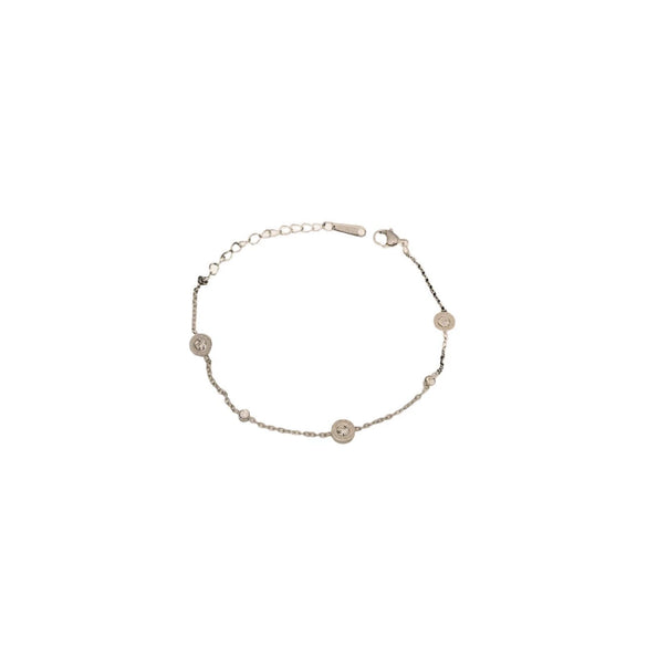 Wholesale Fashion Trend Roman Bracelet For Women Titanium Steel Electroplated With Letter Number Text Patterns