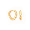 Wholesale Fashion Versatile Retro Elegant Geometric Ushape Silver Needle Copper Hoop Earrings For Women With Electroplating
