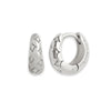 Wholesale Fashion Versatile Retro Elegant Geometric Ushape Silver Needle Copper Hoop Earrings For Women With Electroplating