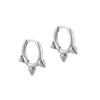 Wholesale Fashion Versatile Retro Elegant Geometric Ushape Silver Needle Copper Hoop Earrings For Women With Electroplating