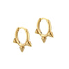 Wholesale Fashion Versatile Retro Elegant Geometric Ushape Silver Needle Copper Hoop Earrings For Women With Electroplating