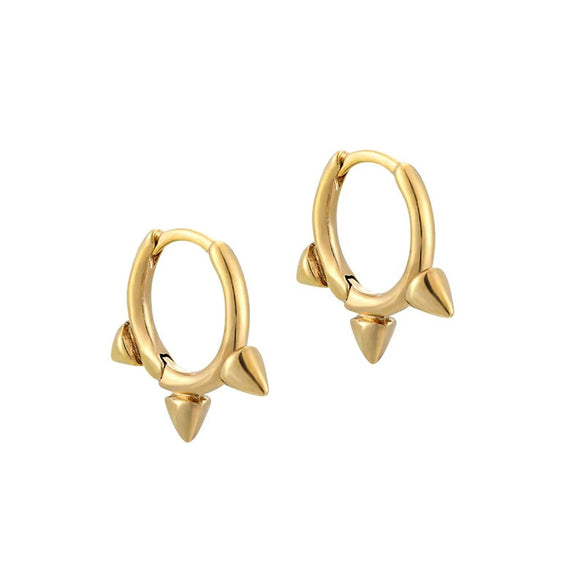 Wholesale Fashion Versatile Retro Elegant Geometric Ushape Silver Needle Copper Hoop Earrings For Women With Electroplating