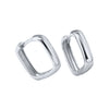 Wholesale Fashion Versatile Retro Elegant Geometric Ushape Silver Needle Copper Hoop Earrings For Women With Electroplating