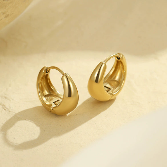 Wholesale Fashion Vintage Geometric Stainless Steel Electroplated Earrings For Women