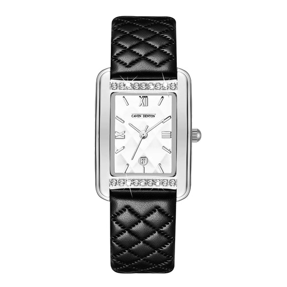 Wholesale Fashion Waterproof Women's Quartz Watch With Retro Calendar Square Dial Genuine Leather Strap Alloy Case Mineral Strengthened Glass Mirror