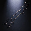 Wholesale Fashion Wave Shaped Copper Gold Plated Earrings For Women