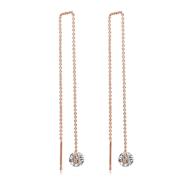 Wholesale Fashion Wave Shaped Copper Gold Plated Earrings For Women