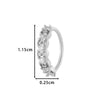 Wholesale Fashion Women's Copper Flower Nose Ring With Electroplating And Zircon Featuring Butterfly And Cross Designs