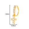 Wholesale Fashion Women's Copper Flower Nose Ring With Electroplating And Zircon Featuring Butterfly And Cross Designs