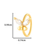 Wholesale Fashion Women's Copper Flower Nose Ring With Electroplating And Zircon Featuring Butterfly And Cross Designs