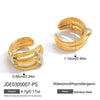 Wholesale Fashion Women's Heart Shape Electroplated Stainless Steel Ear Clips Earrings Jewelry