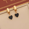 Wholesale Fashion Women's Jewelry Set With Heart Shaped Pendant Stainless Steel Clavicle Chain Electroplated Double Layer O Chain