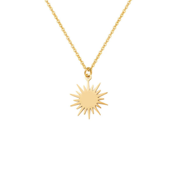 Wholesale Fashion Women's Sixpointed Star Titanium Steel Electroplated Clavicle Chain Necklace