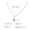 Wholesale Fashion Women's Sixpointed Star Titanium Steel Electroplated Clavicle Chain Necklace