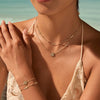 Wholesale Fashion Women's Stainless Steel 18K Gold Plated Necklace And Bracelet With Geometric And Floral Patterns