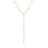 Wholesale Fashion Y Word Tassel Long Letter Clavicle Chain Necklace In Cold Style 316L Stainless Steel Electroplated With 18K Gold Geometric Design