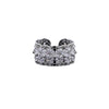 Wholesale Fashion Zircon Flower Shaped Metal Ring For Women With New Design And Niche Accessories Sense