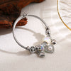 Wholesale Fashionable Allmatch Diamondembedded Heart Shape Alloy Stainless Steel Adjustable Unisex Bracelet