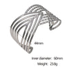Wholesale Fashionable And Versatile Stainless Steel Bracelet With Hollow Line Design And Geometric Style 18K Gold Electroplated