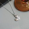Wholesale Fashionable Bow Necklace Titanium Steel O Word Chain Copper Pendant Electroplated For Women