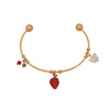 Wholesale Fashionable Elegant And Versatile Flower Heart Multielement Stainless Steel Electroplated Bracelet For Office Ladies