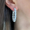 Wholesale Fashionable Geometric Copper Earrings With Zircon For Women