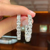 Wholesale Fashionable Geometric Copper Earrings With Zircon For Women