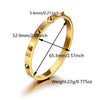 Wholesale Fashionable Geometric 18K Goldplated Stainless Steel Rivet Bracelets Highend Jewelry Accessories