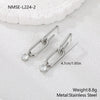 Wholesale Fashionable Geometric Stainless Steel 18K Gold Electroplated Diamondencrusted Earrings For Women